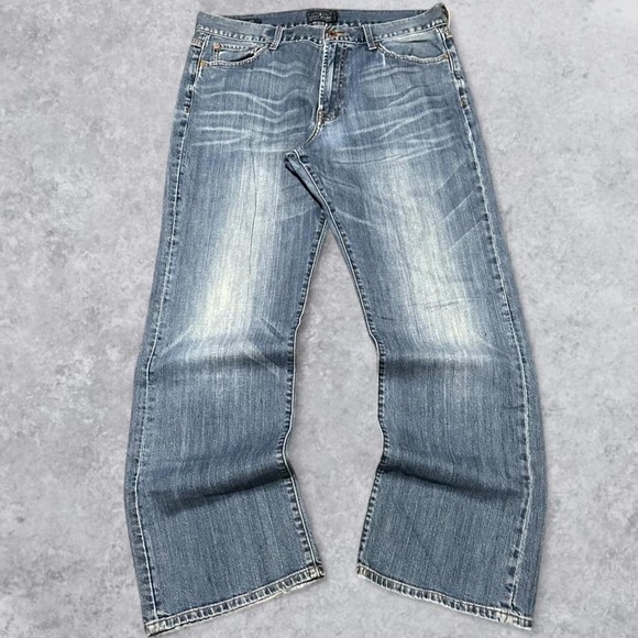Lucky Brand Other - Y2K Lucky Brand 455 Relaxed Bootcut Baggy Faded Wash Jeans - Size 36x34!